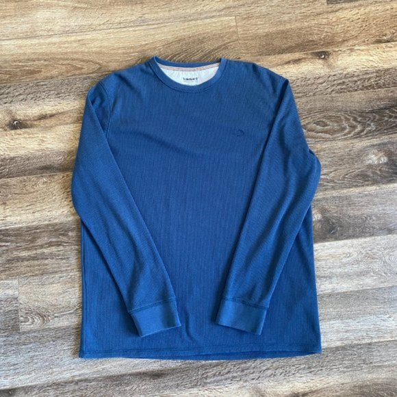 Timberland Blue Waffle Sweater - Picture 2 of 4